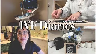 IVF egg retrieval results | embryo transfer | life as a school nurse vlog 📚✏️🚌