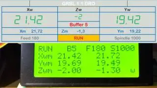 GRBL11 DRO LCD20x4 Excel