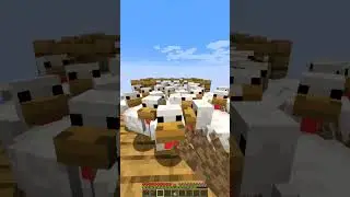 Minecraft Chicken Parachute Moment #minecraft #shorts