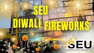 SEU Diwali Fireworks 2025 ✨ | Stunning Drone View | Georgian National University | MBBS in Georgia🇬🇪