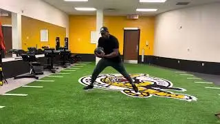 Euro Step Med Ball Throw