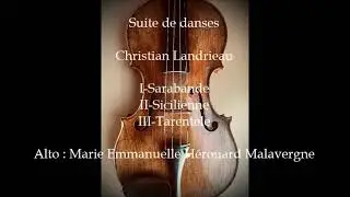 Suite de danses / Christian Landrieau/ Alto : M.E. H&eacute;rouard Lavergne