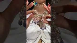 Exclusive Diamond Polki Necklace Set By Vimal Gold And Diamond #polkijewellery #diamondjewellery