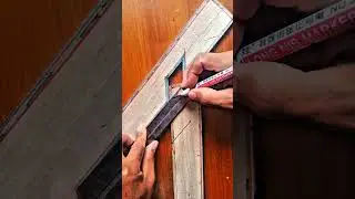 Accurately measure wood joints for strong knitting results  #tips #trick #art #woodworking