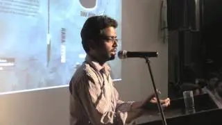 Prof. Tathagata at  Rana Ayyub's Gujarat Files, book launch. Lamakaan, Hyderabad