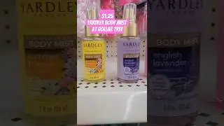 Yardley Body Mist for $1.25! #dollartreefinds #yardley #dollartree #bodymists