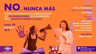 No. Nunca más | Día Internacional de la Eliminación de la Violencia contra la Mujer