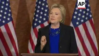 Clinton: Cruz and Trump 'extremist candidacies'