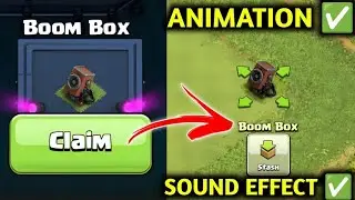 Boom Box In Clash Of Clans ✅ Boom Box Decoration Animation & Sound Effect