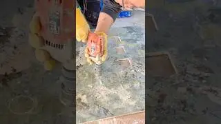 Precision Core Drilling Process on Ceramic Surface Using Electric Drill Tool #shorts