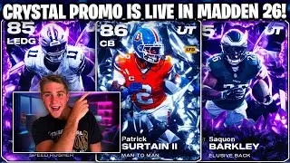 CRYSTAL PROMO IS LIVE! THESE CARDS ARE INSANE! NEW MOTIVATOR TEAM CHEMISTRY'S + MORE IN MADDEN 26!