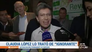 Claudia L&oacute;pez reaccion&oacute; de manera desobligante frente a pregunta de reportero de Noticias RCN