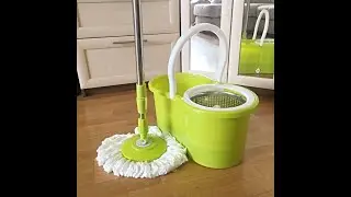 Комплект швабра и ведро с автоматическим отжимом | Mop set and auto-spin bucket