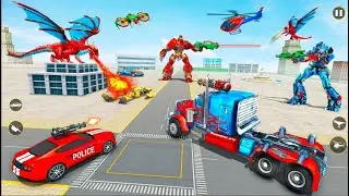 Dragon Robot Police Truck Game | Android Gameplay