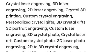 Crystal 2D 3D laser customized gifts, crafts, artworks, wedding anniversary, pets