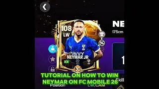 tutorial on how to beat Neymar in FC Mobile 26 🤩🤩🤩 #eafcmobile #fifa #fifamobile #eafc24