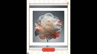 Elegant Floral Wall Art, Beautiful Rose Illustration, Rose Painting Decor, Nature Inspired Home D...