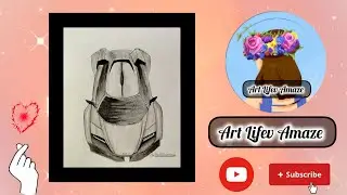 How to draw a pencil drawing of a car✨❤️✍️ // step by step//car sketch // for beginners☺️✨