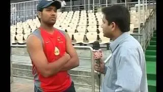 Aajtak Correspondent Hemant Kaushik's interview with Rohit Sharma on Ranji Trophy