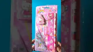 Hollo kitty stationery kit review/craft tamil/#shorts