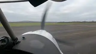 Not SIM! Real flight! Taxi out at Swansea airport