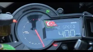 KAWASAKİ H2R TOP SPEED RECORD 400 KM İN 26 SECOND