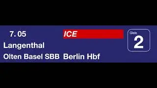 SBB Ansage &bull; Einfahrt des ICE nach Berlin Hauptbahnhof (De, En) (ausserordentlich)