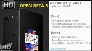 OnePlus 5 | Official Open Beta 5