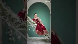 Luxury Velvet Formal Styled for Barat Look