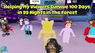 Helping My Viewers Survive 100 Days in 99 Nights in the Forest #99nightintheforest