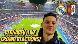 🔥The Bernab&eacute;u Champions League Night Experience🤩 Real Madrid vs Braga Live Crowd Reactions Vlog!