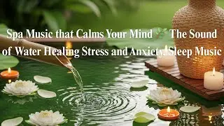 Spa Music that Calms Your Mind 🌿 The Sound of Water Healing Stress and Anxiety, Sleep Music