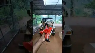 Mahindra jeep 3 pipe air horn fitting #mahindra #jeep #modification #airhorn