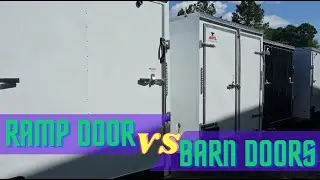 Ramp Door vs Barn Doors - Enclosed Trailers