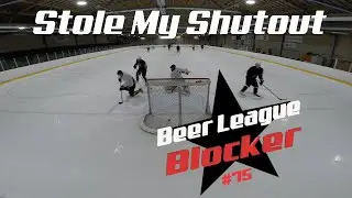 ALLMOST SHUTOUT!! | Beer League Hockey Goalie | Behind The Net Cam | GoPro HD