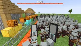 Extra Golems Defend a Village Against a ULTRA MODDED RAID