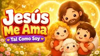 Jesús me ama tal como soy 🌟 Canción cristiana para niños | Pequeños de Luz
