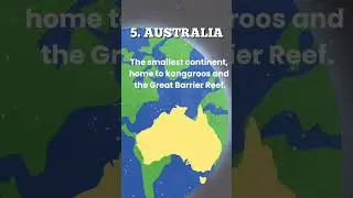 7 Continents of the Earth | #FactSchool #Shorts