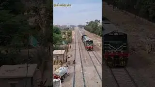 pak business Express high speed passing okara #pakistanrailways #trainvlogs #highspeedrailways