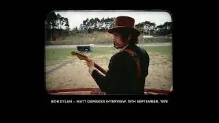 Bob Dylan — Matt Damsker interview. 1978. Hotel room. 1 PM in afternoon before the start of the tour