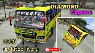 👑💥Most Beautiful Diamond Express ll 2025 updated livery Il Released Il For bussid roads