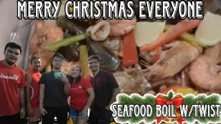 SEAFOOD BOIL WITH THE TWIST ON CHRISTMAS #food#yummy#viral#trending