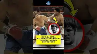 Секунды, когда Мухаммед Али попросил судью остановить жестокий бой #шорты #boxing #короткий