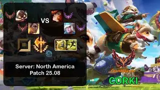 Corki ADC + Rell vs Miss Fortune + Janna - NA GrandMaster - Patch 25.08