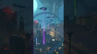 Metropolis Ambience | Day Night Cycle ASMR Work/Study/Sleep | Suicide Squad: Kill the Justice League