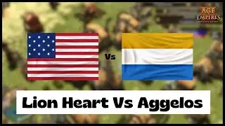 Age of Empires 3- USA Vs Dutch | [RVOLT] Lion Heart Vs [GMDS] Aggelos | Aoe3 DE | 1v1 Pro Game | 4K