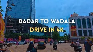 Dadar to Wadala Drive 4K | Via Flower Market - Mumbai Metro Line 3 Route by Road 2025
