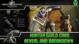 Monster Hunter World 🏹 Hunter Guild Card Reveal and Breakdown