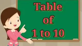 Table of 1 to 10 | kids table | pahada | 1 to 10 table | 1 to 10 ka table |