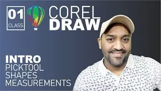 Basic Intro of Corel Draw, Pick Tool, Shapes and Sizes | Urdu/Hindi | Pictograam